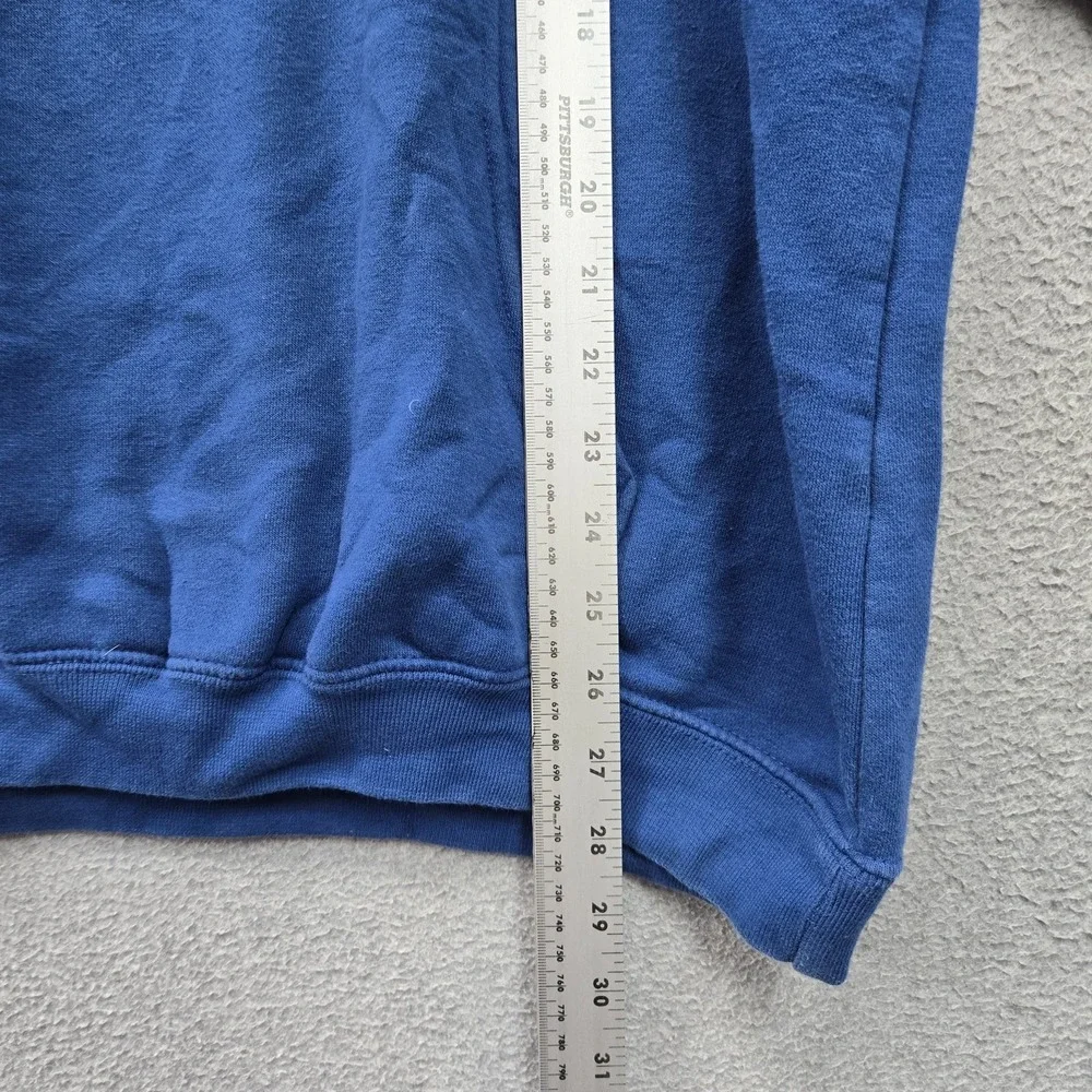 Indianapolis Colts Men Hoodie M Blue Embroidered Logo Colorblock Fleece READ